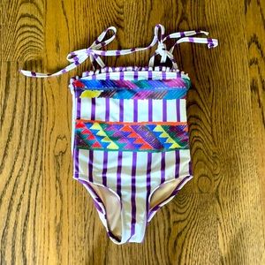 Pink Chicken Toddler Girls Bathing Suit